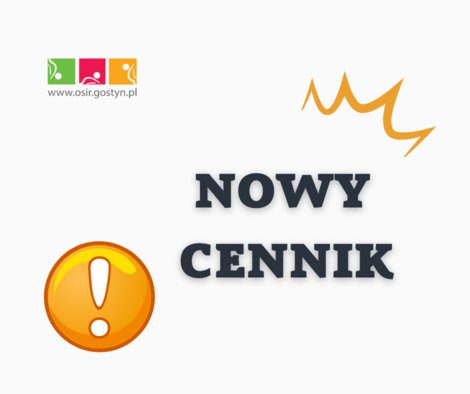 NOWY CENNIK _OD 1 KWIETNIA