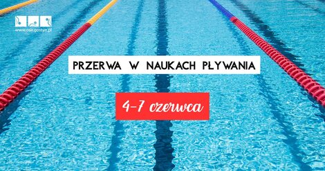 Przerwa w naukach pływania