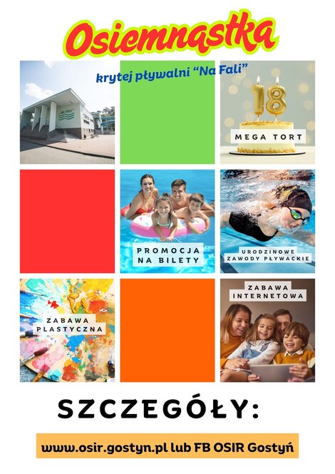 Osiemnastka krytej pływalni 